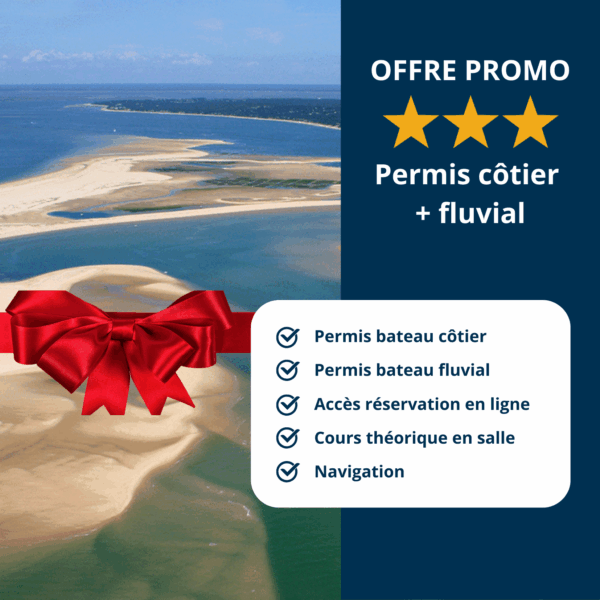 OFFRE - Coffret cadeau Permis côtier + fluvial